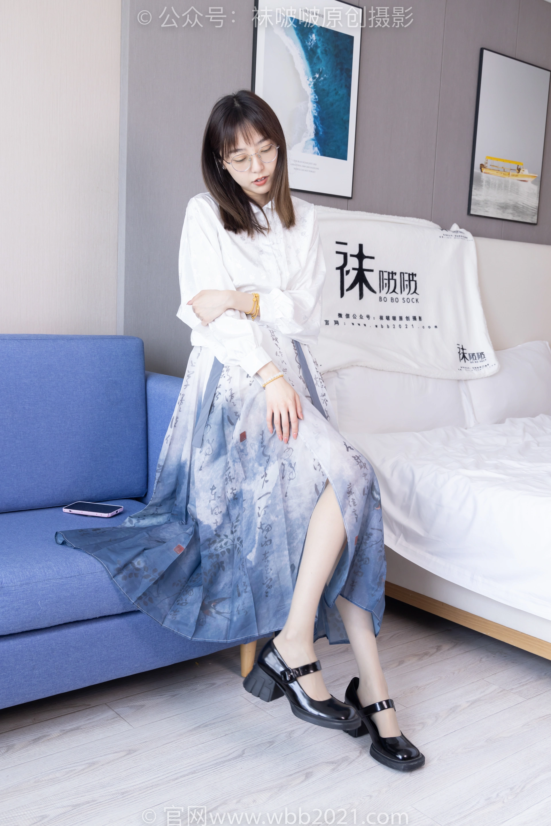[BoBoSocks袜啵啵] NO 428 稚予-皮鞋、灰丝（脚尖加固款）（花絮版） 3